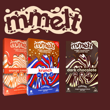  Mmelt Magic Mushroom Chocolate Bars with all flavors available.
