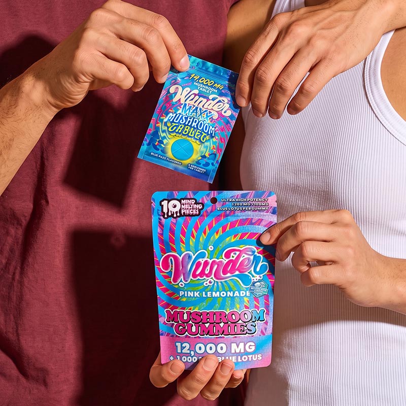 wunder mushroom gummies and Wunder Maxx tablets