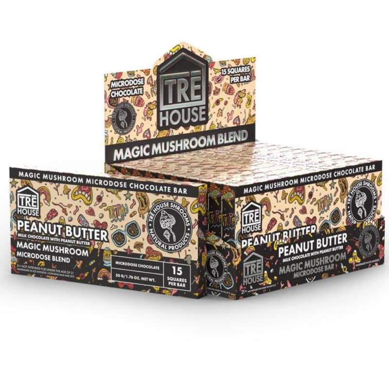 Magic Mushroom Chocolate Bar Peanut Butter MushroomFx