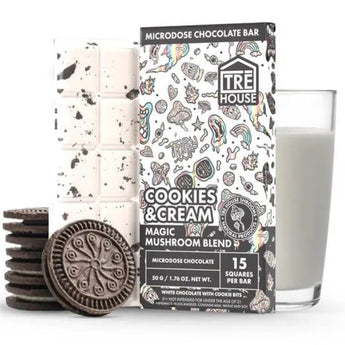 Magic Mushroom Chocolate Bar - Cookies and Cream