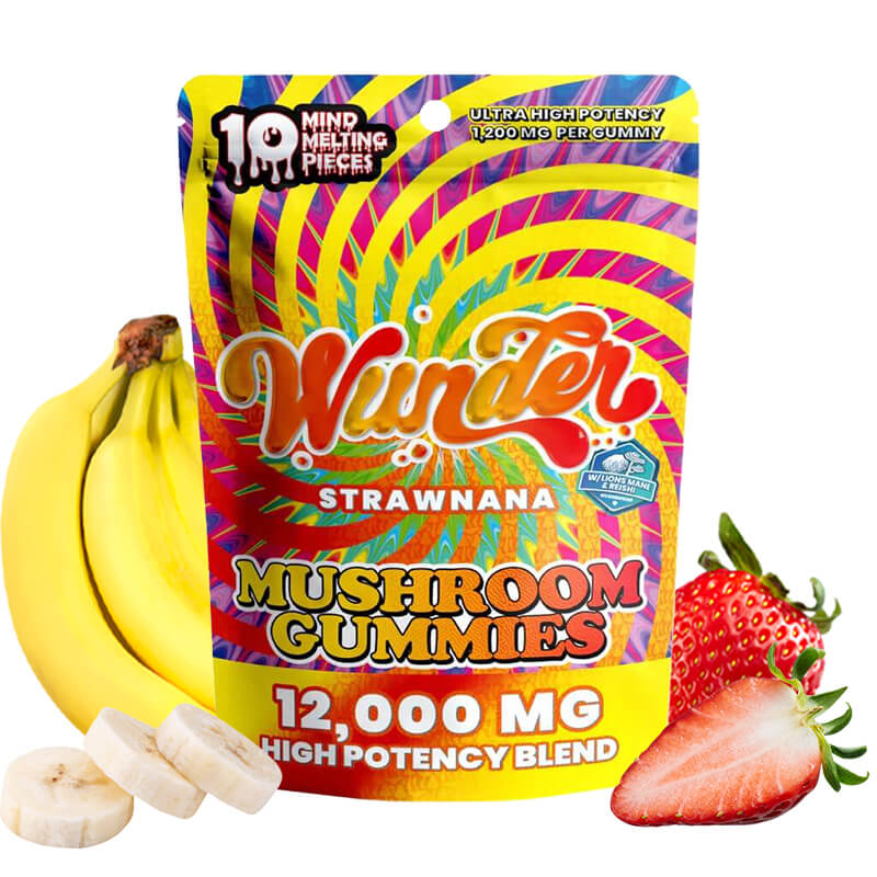 Wunder Nootropic Mushroom Gummies - Strawnana