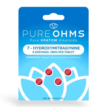 Pure Ohms 7-Hydro Tablet 4cts showcasing a potent and precisely dosed tablet.