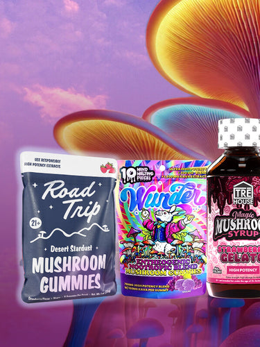 Best magic mushroom products- Tre House, Road Trip, Wunder, Yumz