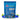 A picture of the back of the bag for Electric Raspberry Magic Mushroom Gummies in blue packaging featuring 10 blue raspberry-flavored nootropic gummies enhanced with blue lotus extract and mad honey for mind exploration; showing nutrition facts and ingredients.