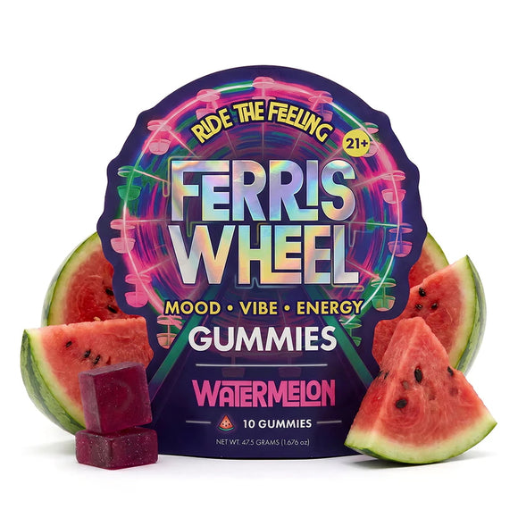Ferris Wheel Watermelon Kanna Gummies pouch, 10 count