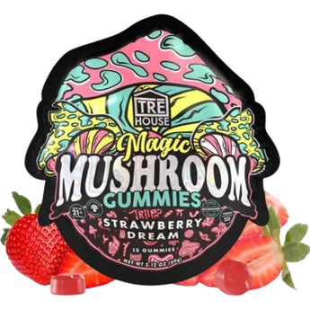 Pack of Vegan Strawberry Dream Magic Mushroom Gummies.