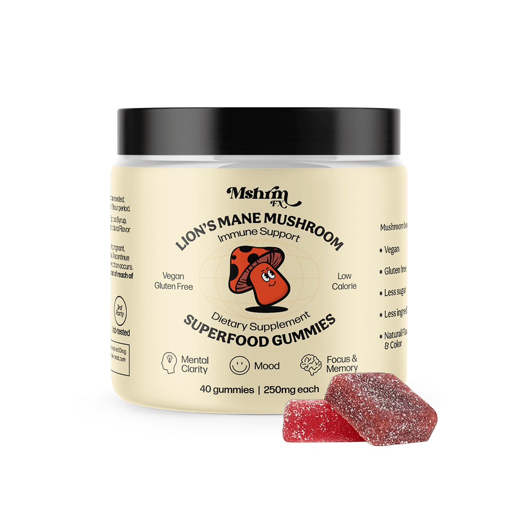Mushroom Gummies - Lion's Mane Mushroom Supplement - Mushroom FX